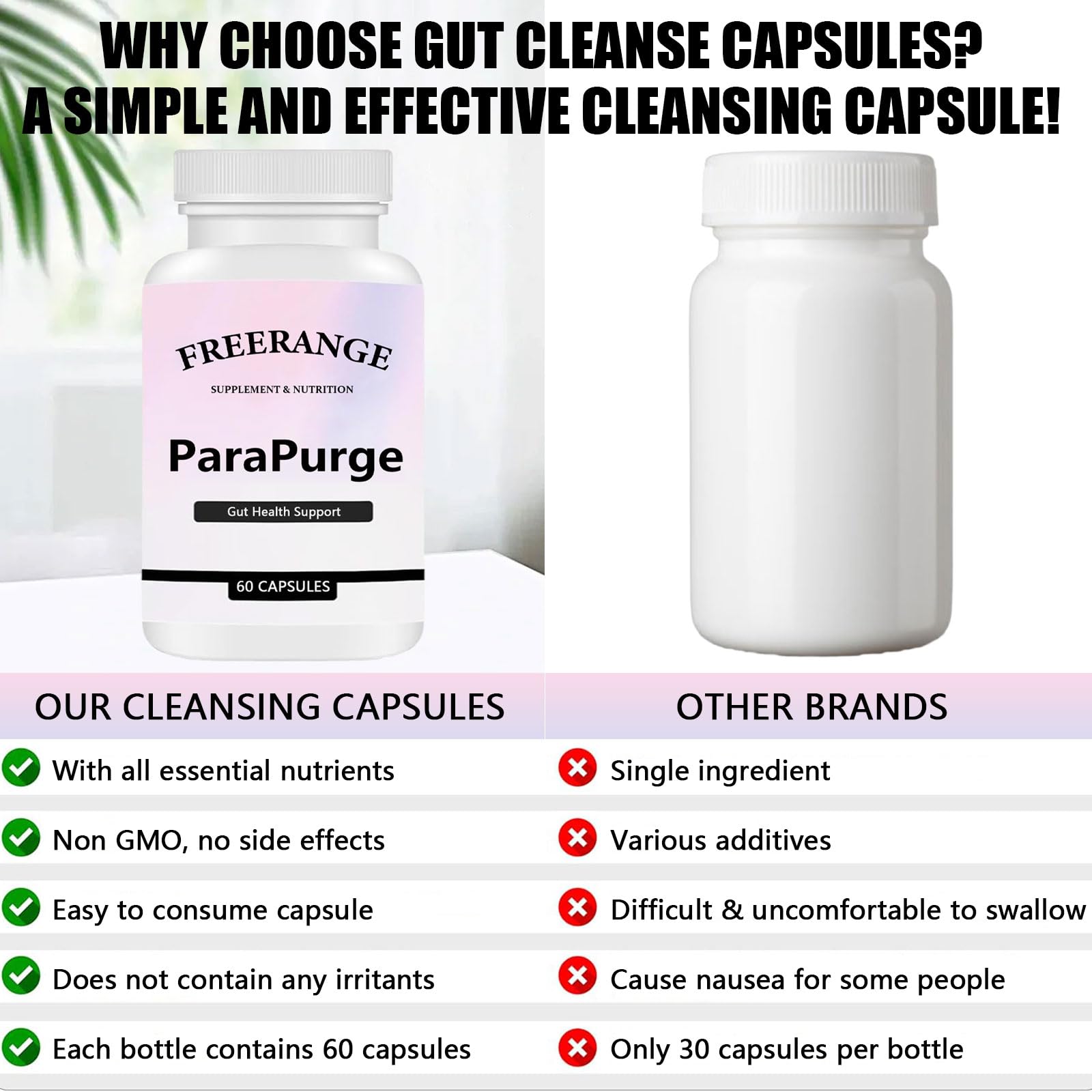 FITactic ParaPurge gluten-free ingredients highlight gentle cleansing