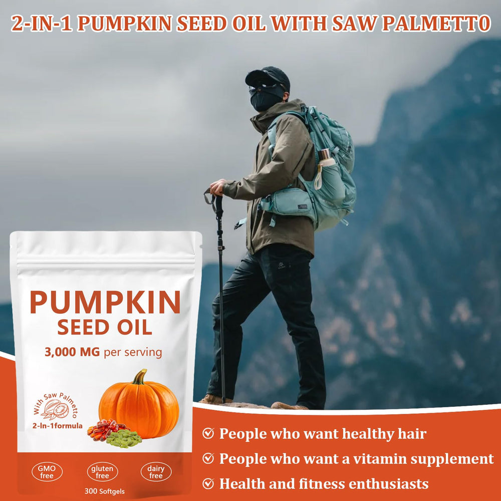 FITactic pumpkin seed oil and saw palmetto bundle for easy daily regimen.