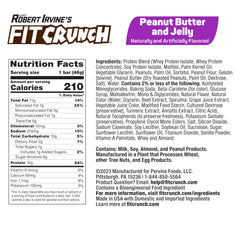 FitCrunch 6-layer baked bar close-up reveals layered texture for satisfying chew.