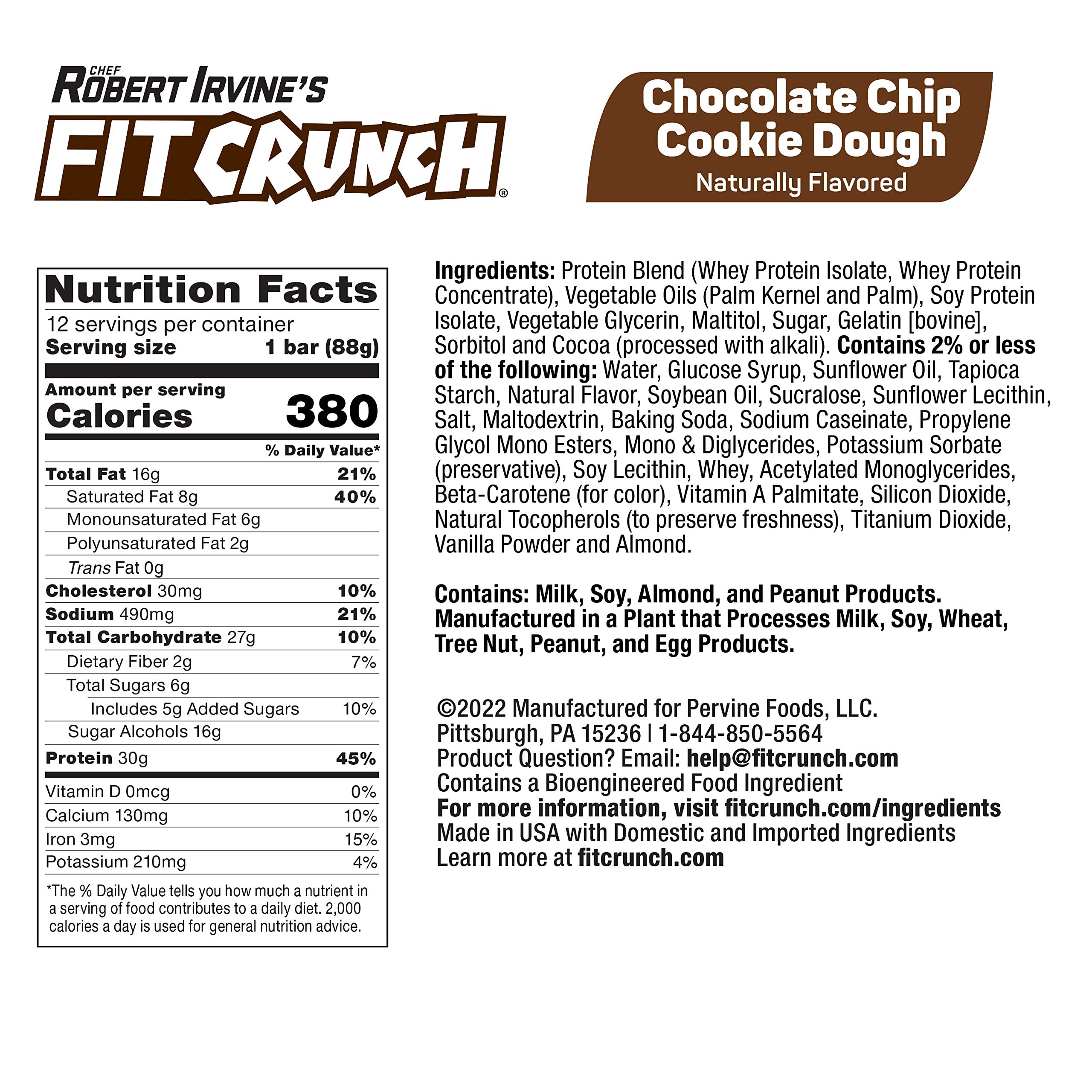 Fit Crunch 6-layer baked bar cross-section reveals soft cake core and satisfying texture.