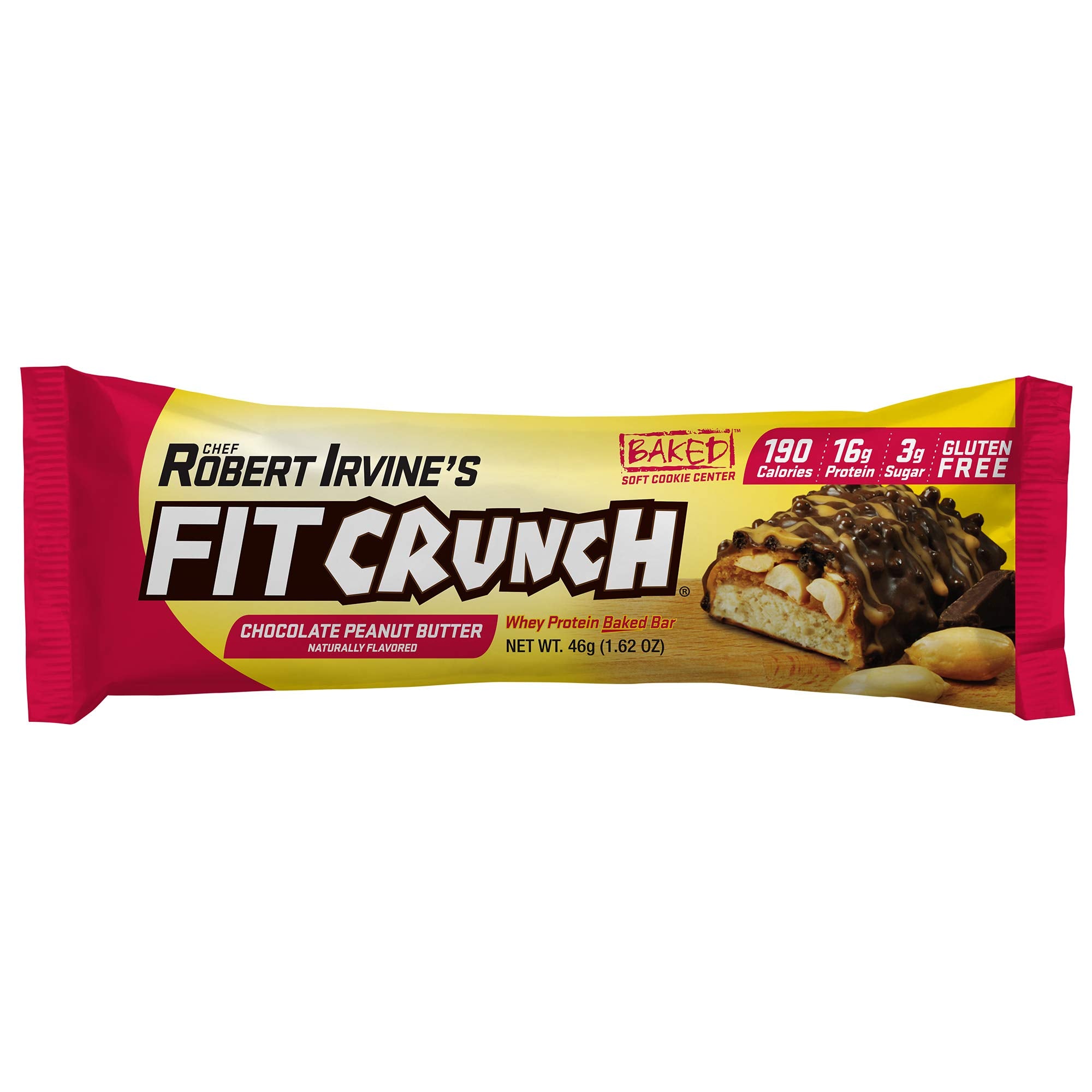 FITCRUNCH bar shows a soft cake core for a tender, indulgent bite.