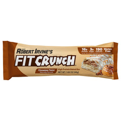 FitCRUNCH Cinnamon Twist bar on nutrition board implies 190 calories per serving.