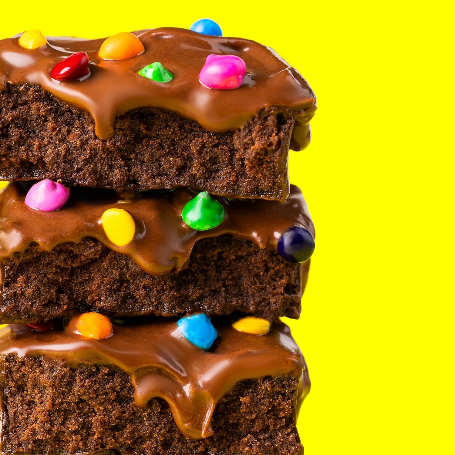 Fit Crunch Dipped Protein Brownies Confetti packaging display for gluten-free on-the-go snacking