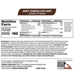 Fit Crunch Mint Chocolate Chip bar with refreshing mint and chocolate crunch.