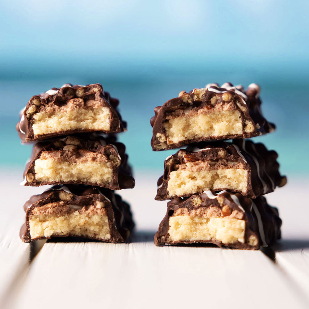 FITCRUNCH on-the-go snack fits gym bag and busy schedules.