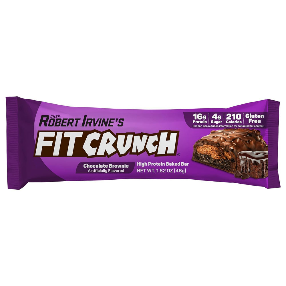 Fit Crunch Chocolate Chip Cookie Dough bar blends protein with indulgent cookie dough texture
