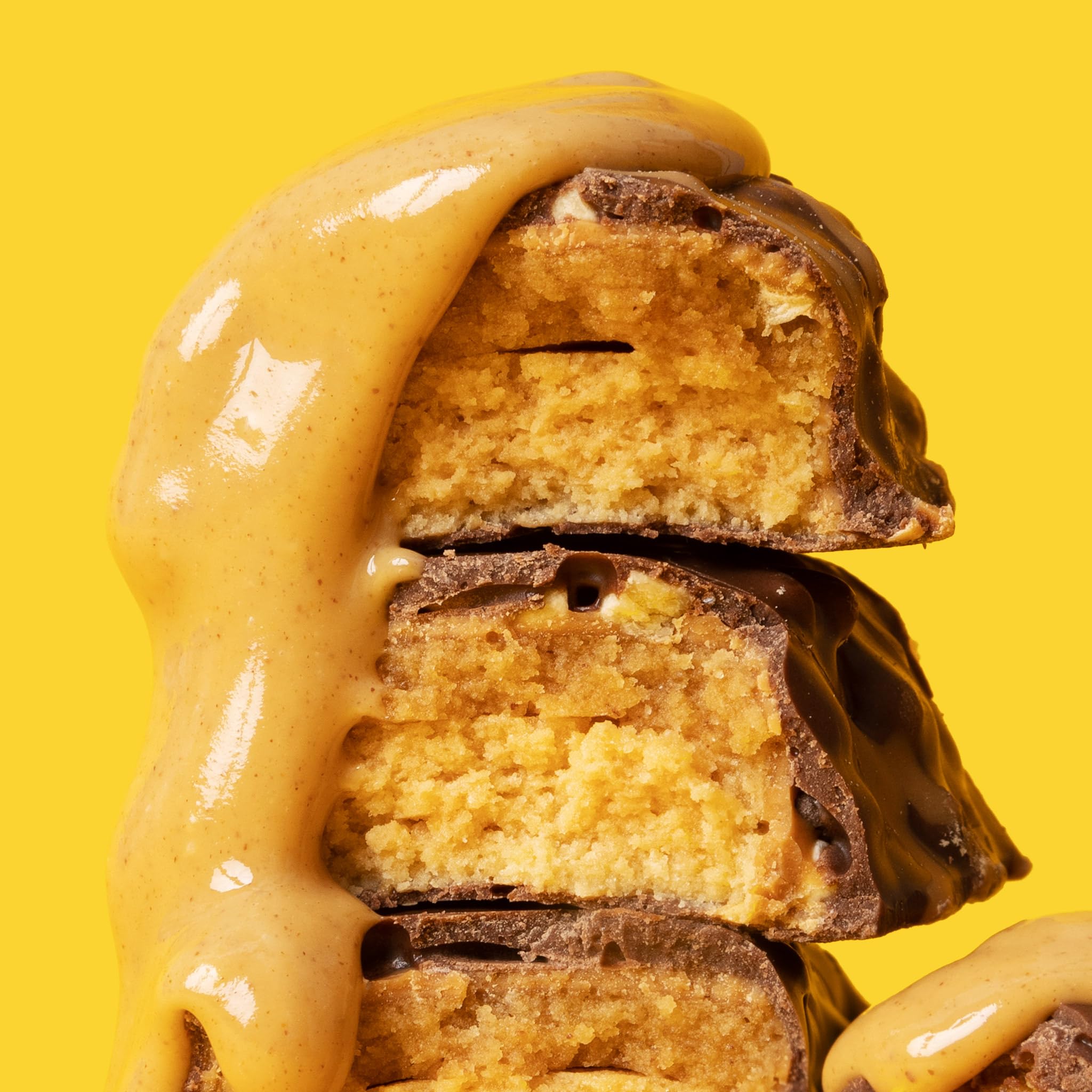 Fit Crunch soft cake core texture showcases a moist, satisfying bite