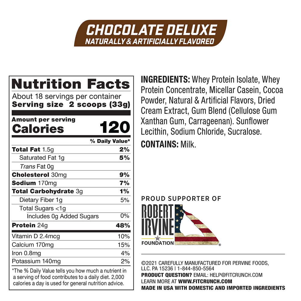 Fit Crunch Tri-Blend scoop ready for quick mix and protein boost.