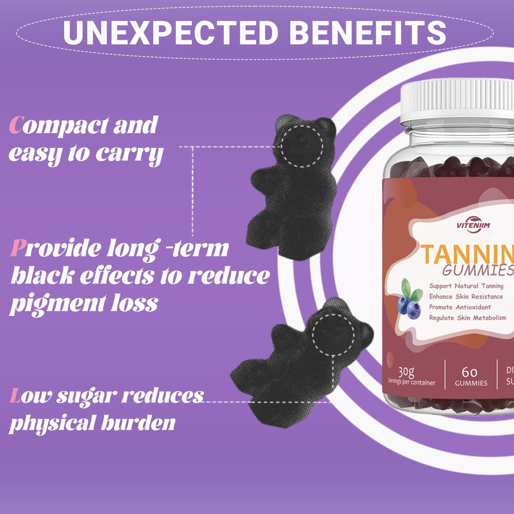 FitEval Tanning Gummies blueberry flavor conveys daily glow routine