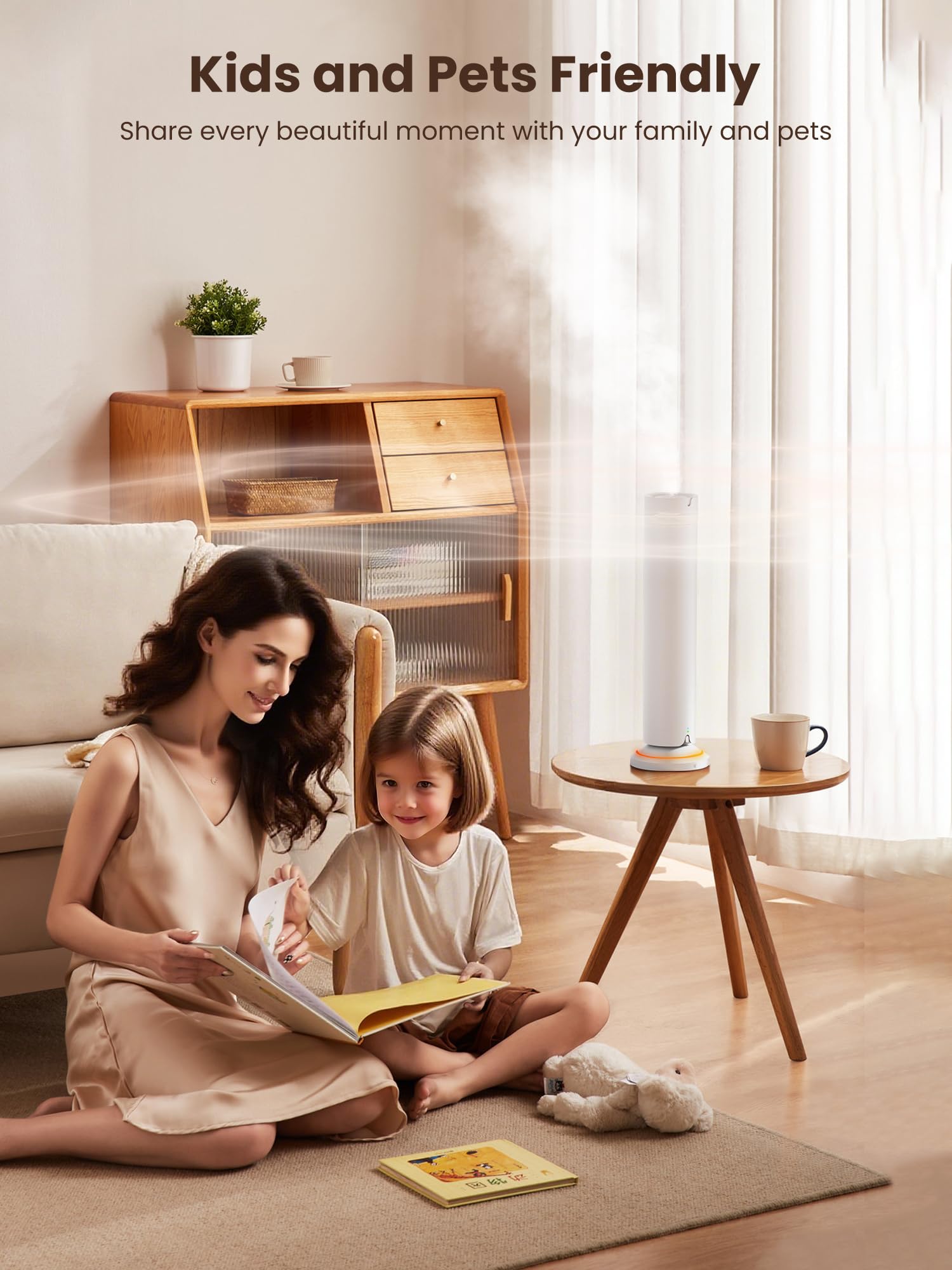 Fiteye pet- and kid-friendly diffuser design for safe home use.