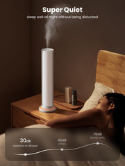 Fiteye ultra-quiet diffuser operating nearly silently in a room.