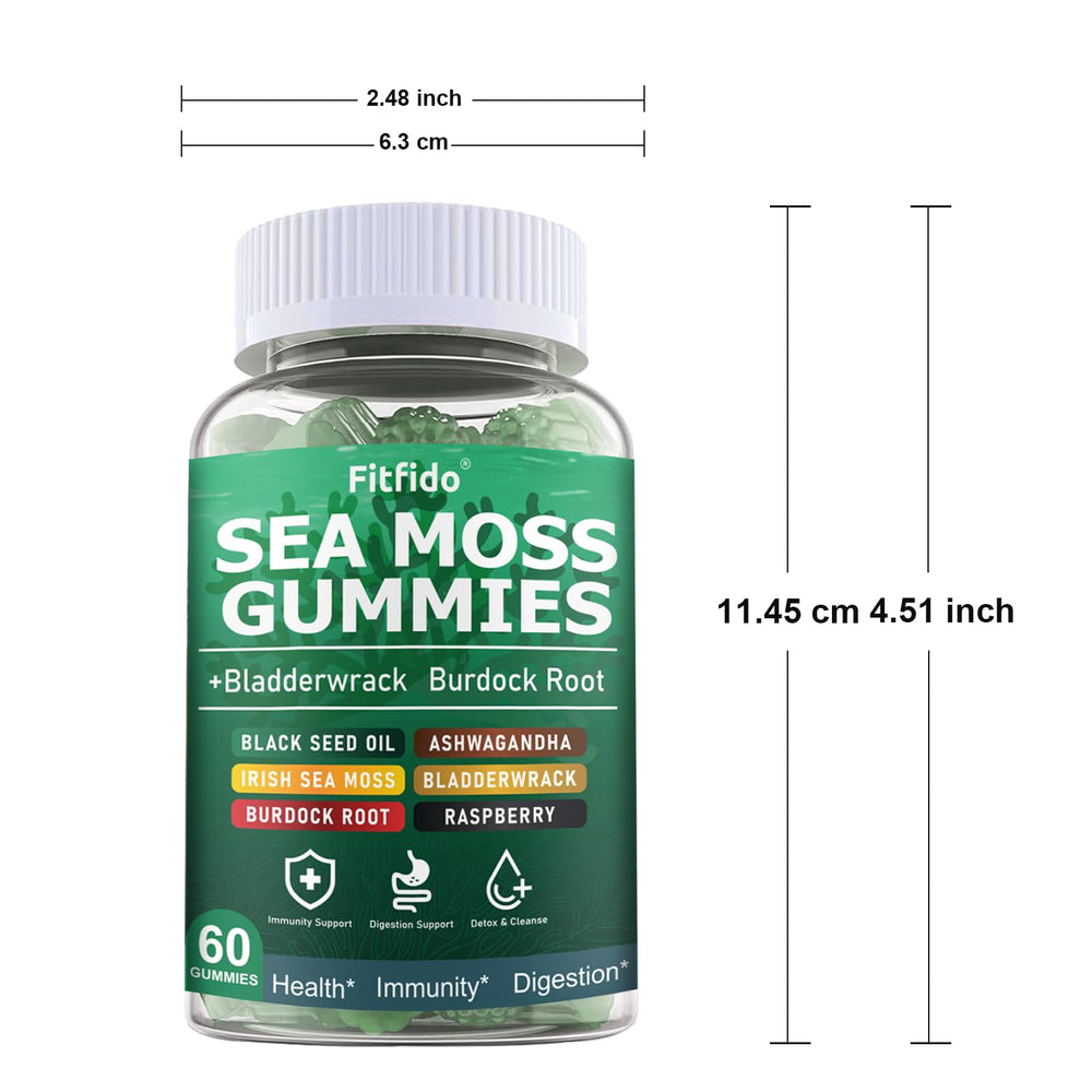 Kid-friendly serving concept with Fitfido Irish Sea Moss Gummies