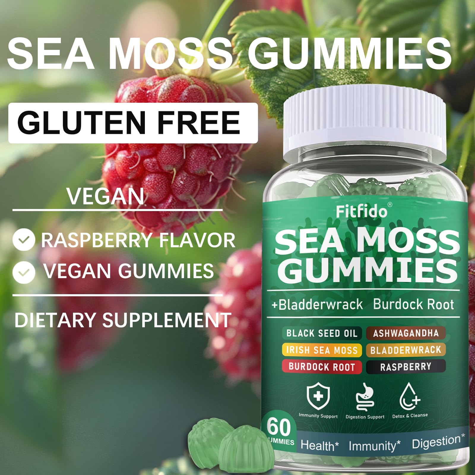 Manuka honey blend in Fitfido gummies noted for antioxidant-rich profile