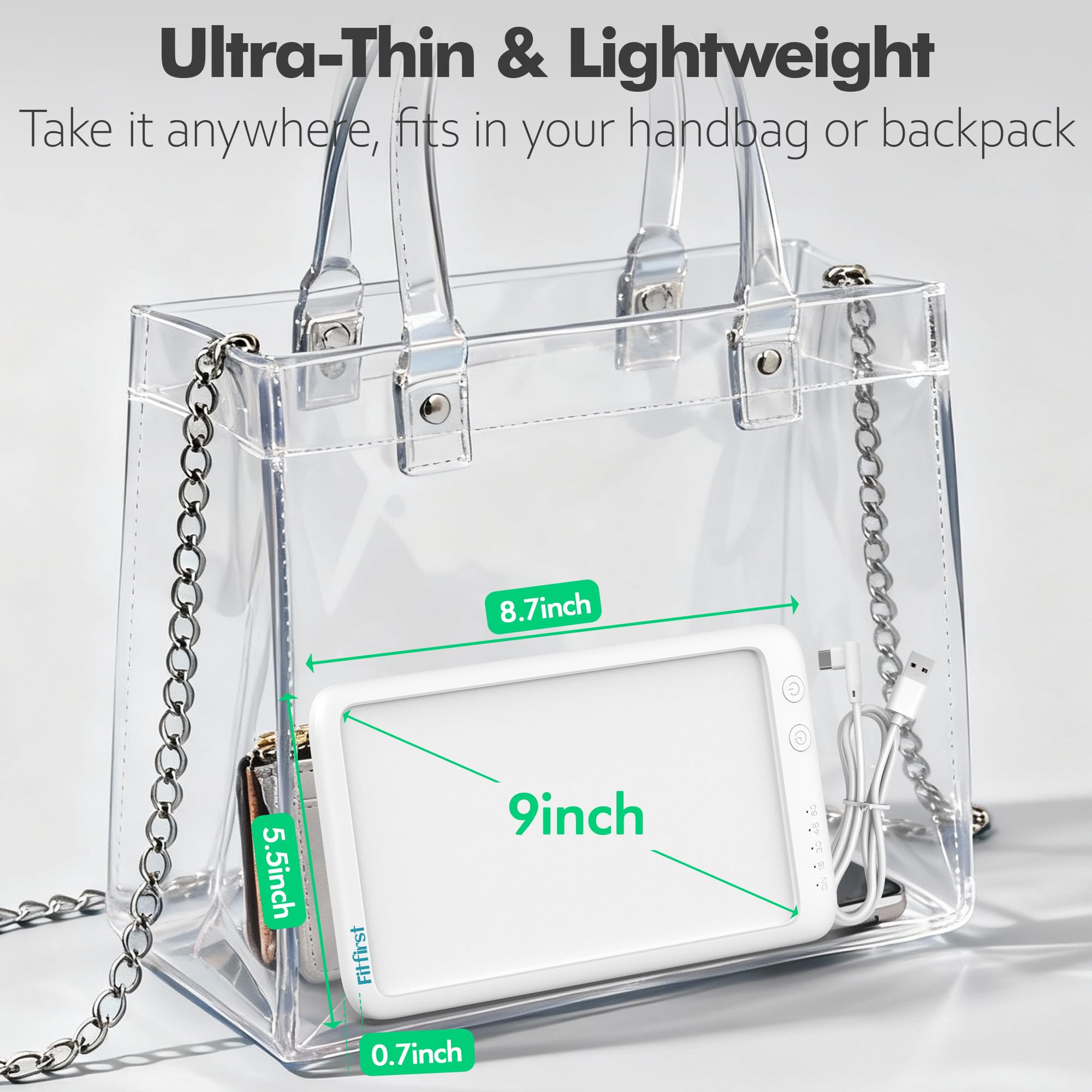 Fitfirst Light Lamp with four timer presets for quick sessions