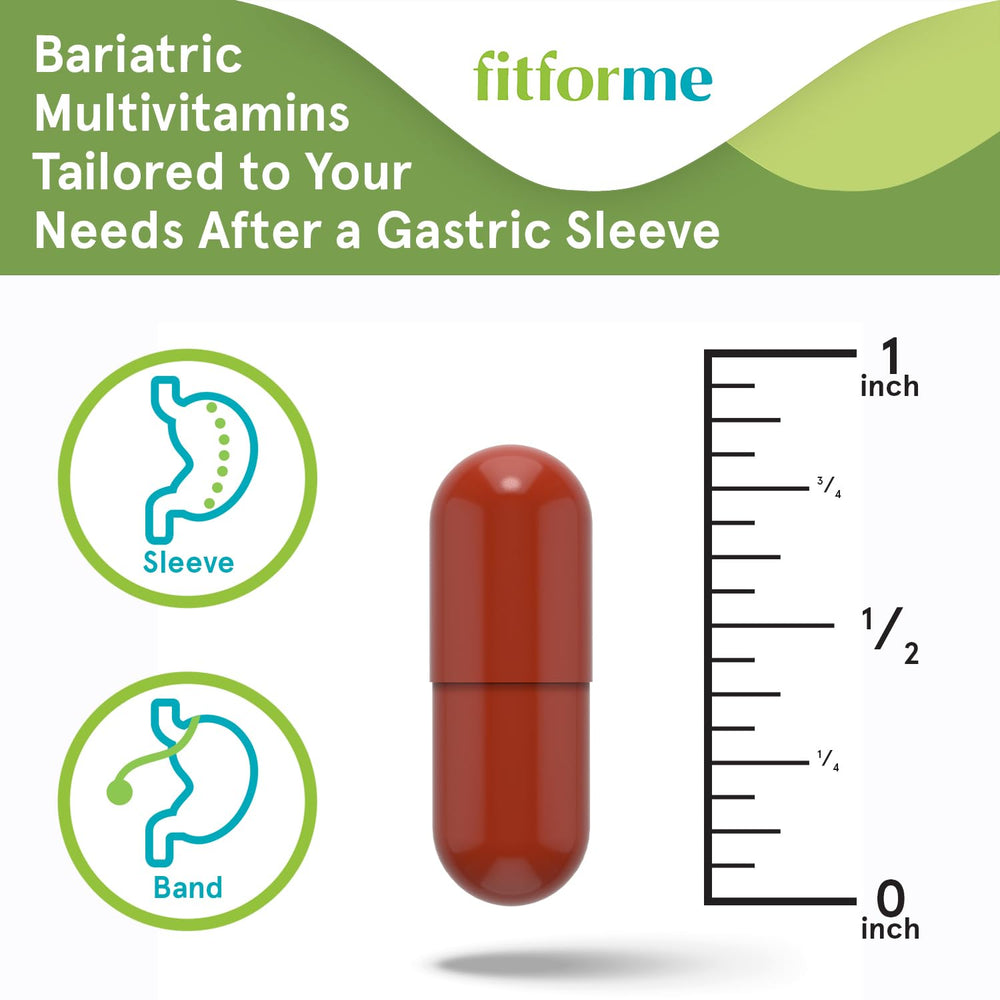 FitForMe bariatric multivitamin tablet on a clean surface for daily use