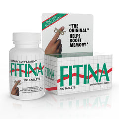 Fitina brain supplement bottle front view showing mental clarity support
