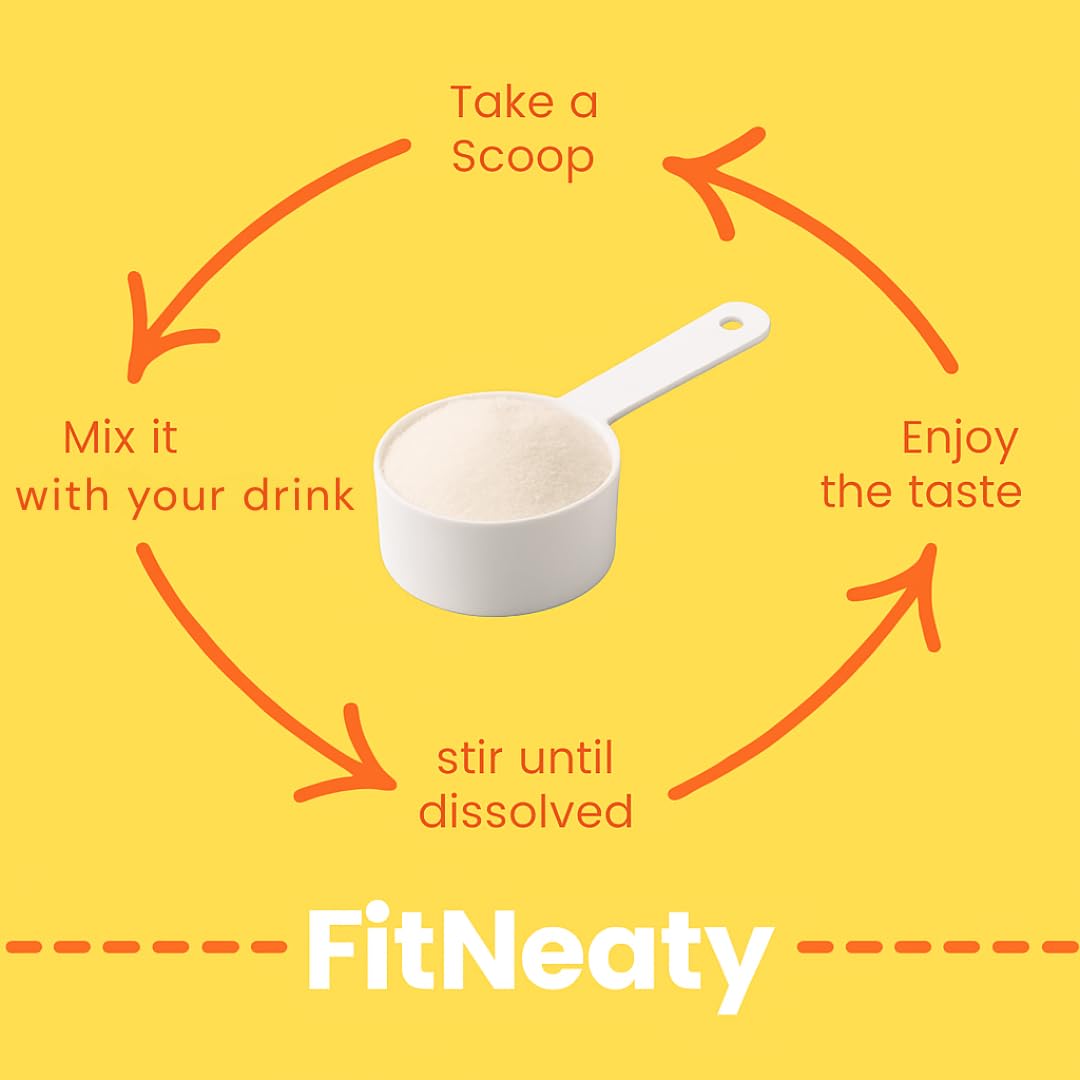 FitNeaty 240g container with easy scoop for daily use.