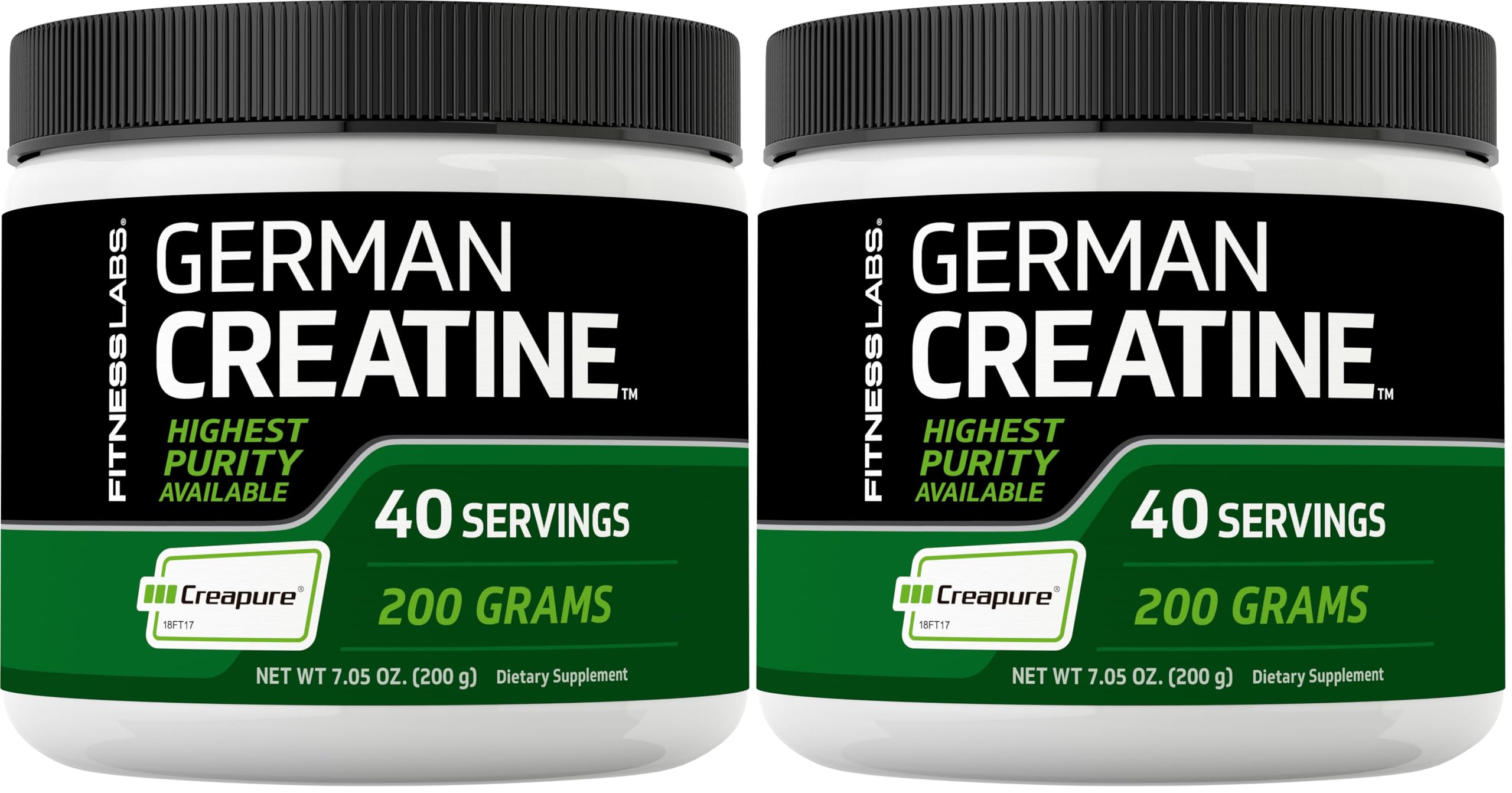 Fitness Labs Creatine Powder bottle with Creapure for daily workouts.