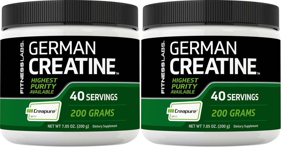 Fitness Labs Creatine Powder bottle with Creapure for daily workouts.
