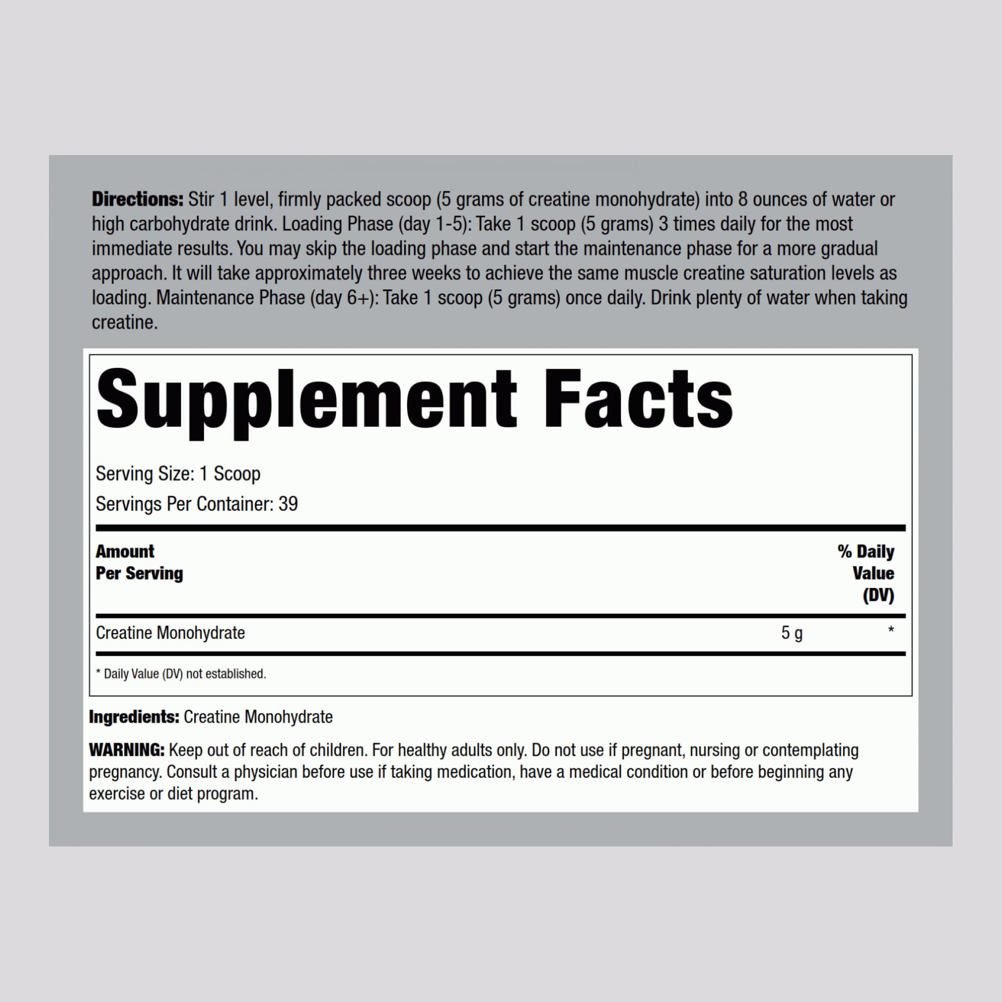 Fitness Labs Creatine Powder scoop highlighting easy serving on workout days.