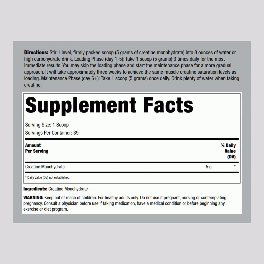 Fitness Labs Creatine Powder scoop highlighting easy serving on workout days.