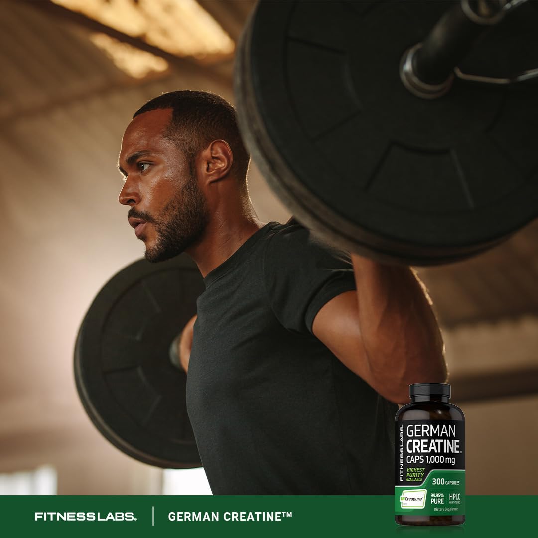 Fitness Labs German Creatine Monohydrate packaging image reflects potency and brand trust