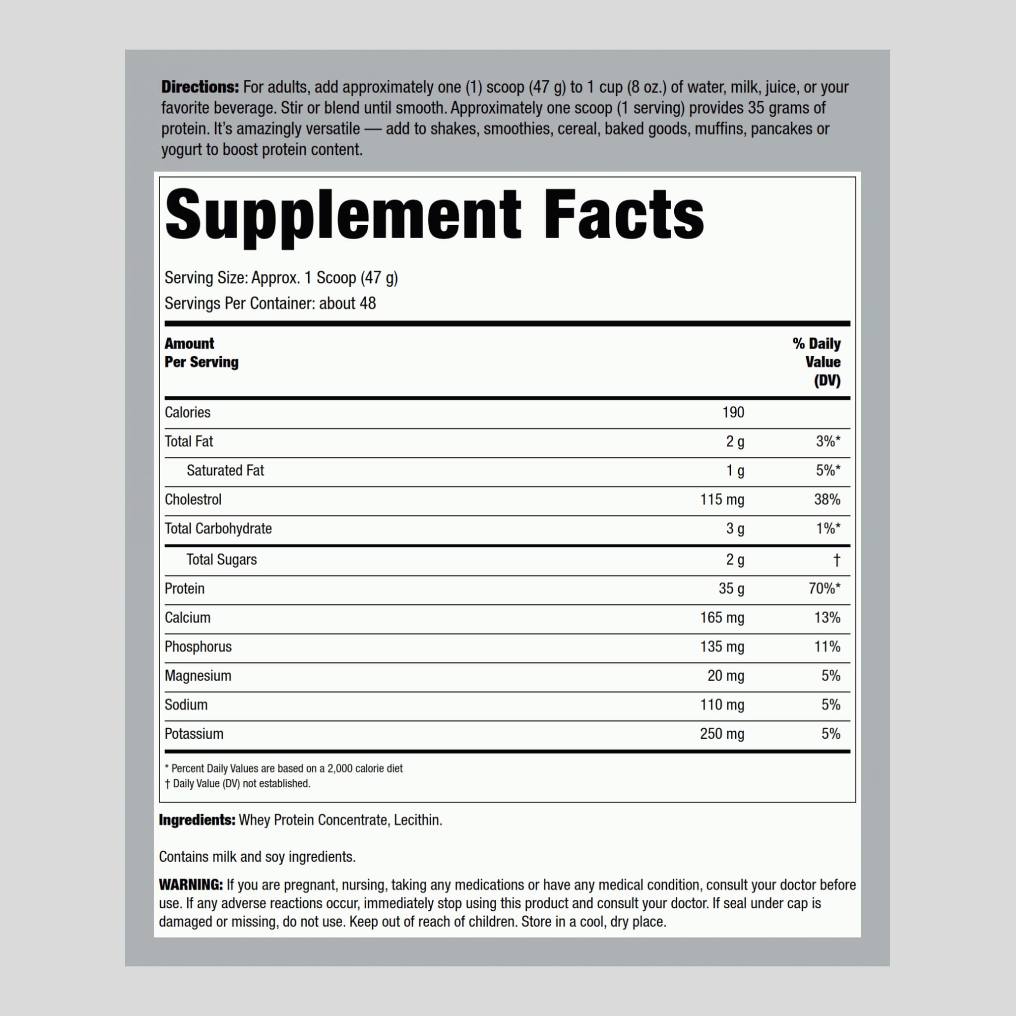 Fitness Labs whey protein unflavored scoop dispensing easy portioning after workouts.