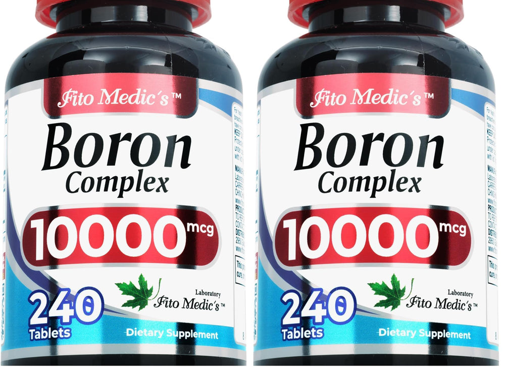 Fito Medic's Lab Boron 10 mg serving bottle highlights capsule form for daily wellness