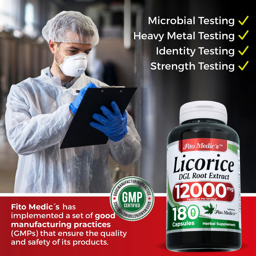 FITO MEDIC'S Licorice Root capsules with scoop ready for use