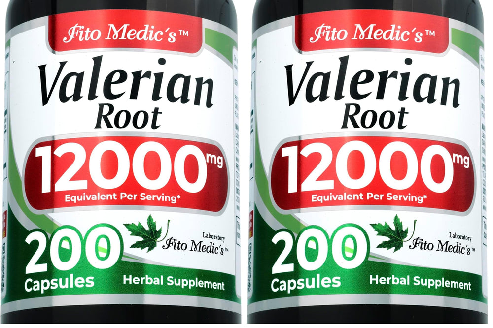 FITO MEDIC'S valerian root capsules bottle for everyday use.