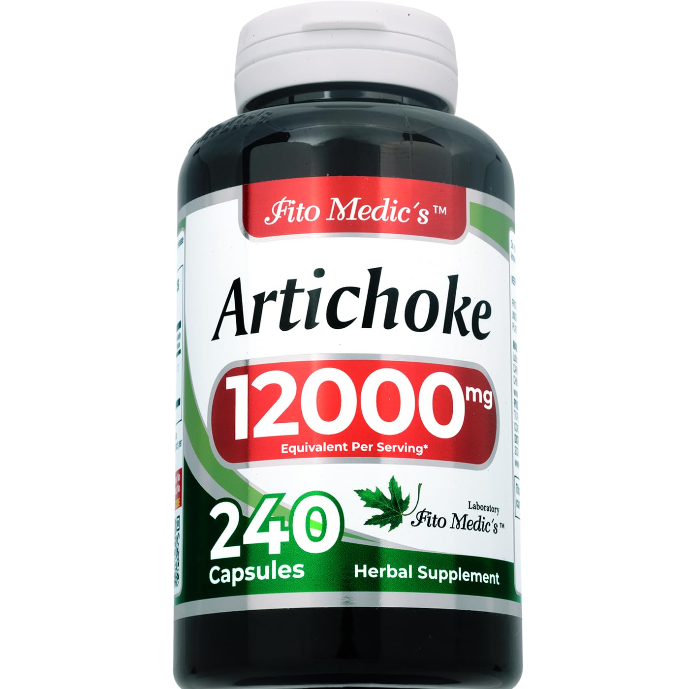 FITO MEDIC'S Artichoke Extract label close-up showing key ingredients.