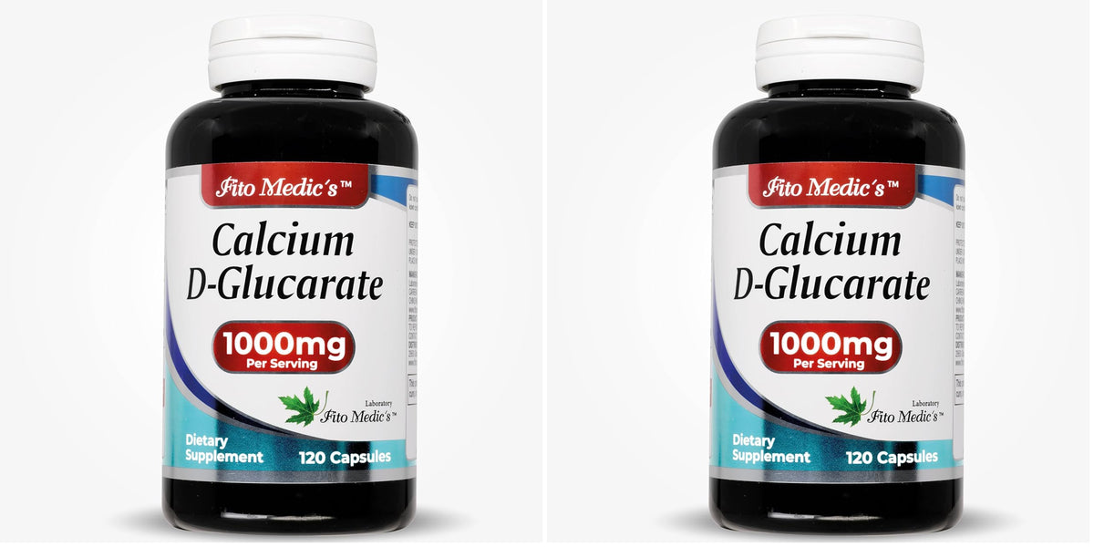 FITO MEDIC'S Calcium d-glucarate bottle with 120 capsules for daily wellness support.