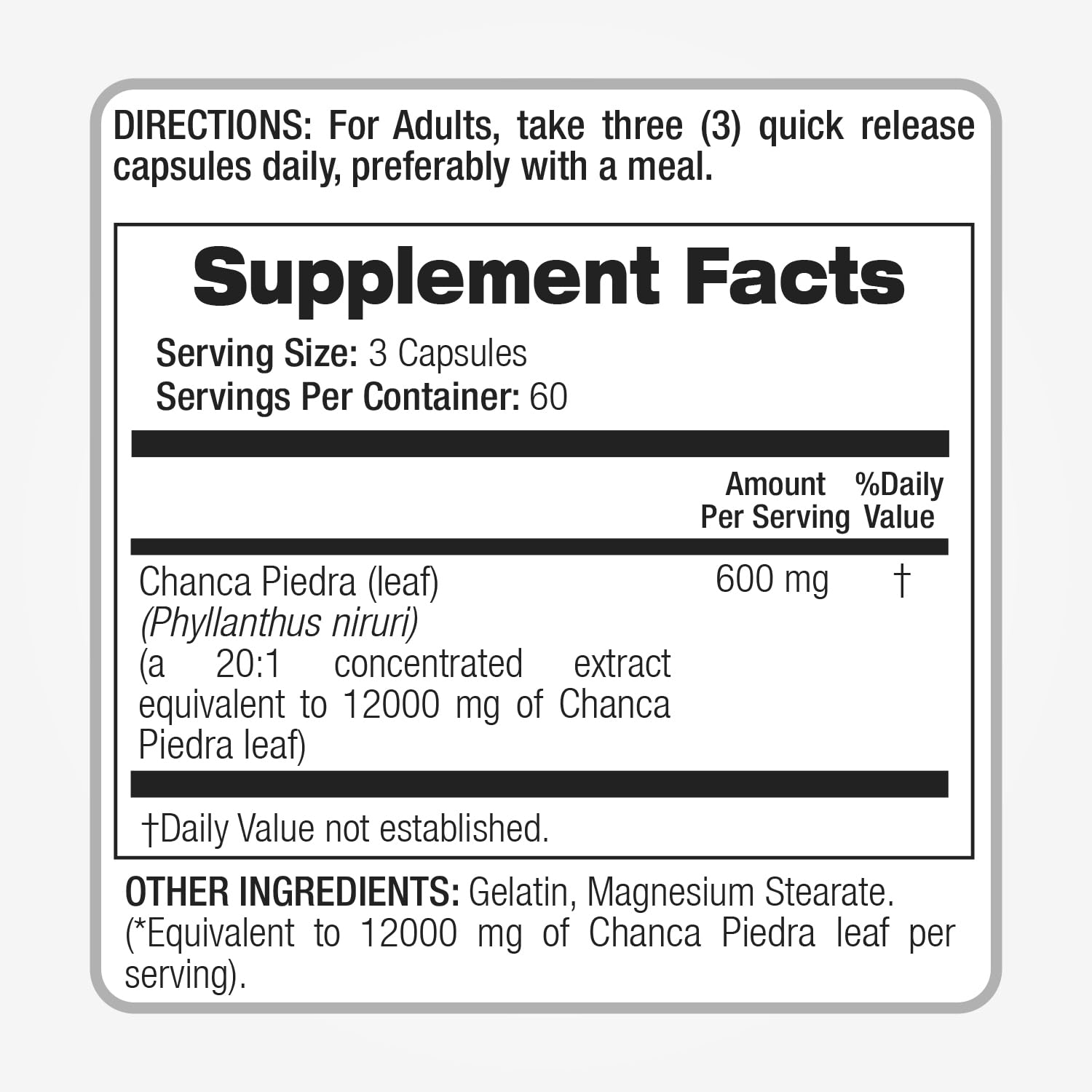 Open bottle showing soft, easy-to-swallow capsules.