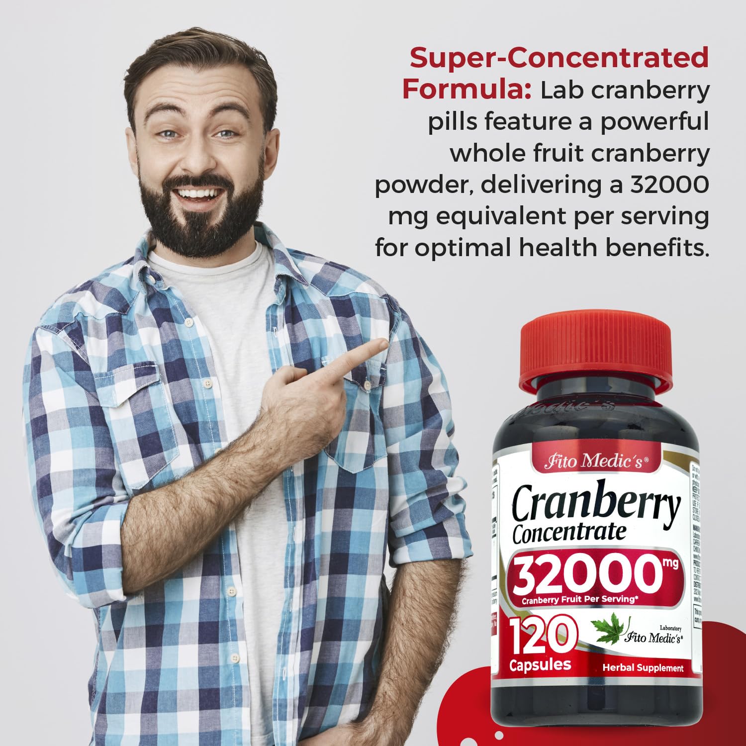 FITO MEDIC'S Cranberry Pills daily routine setup suggests easy integration.