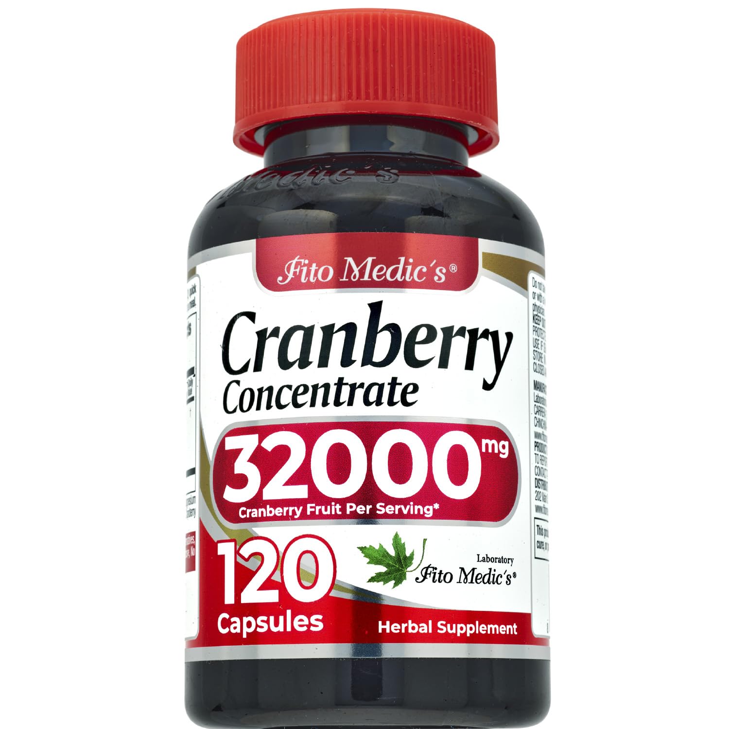 FITO MEDIC'S Cranberry Softgels close-up emphasizes convenient on-the-go intake.
