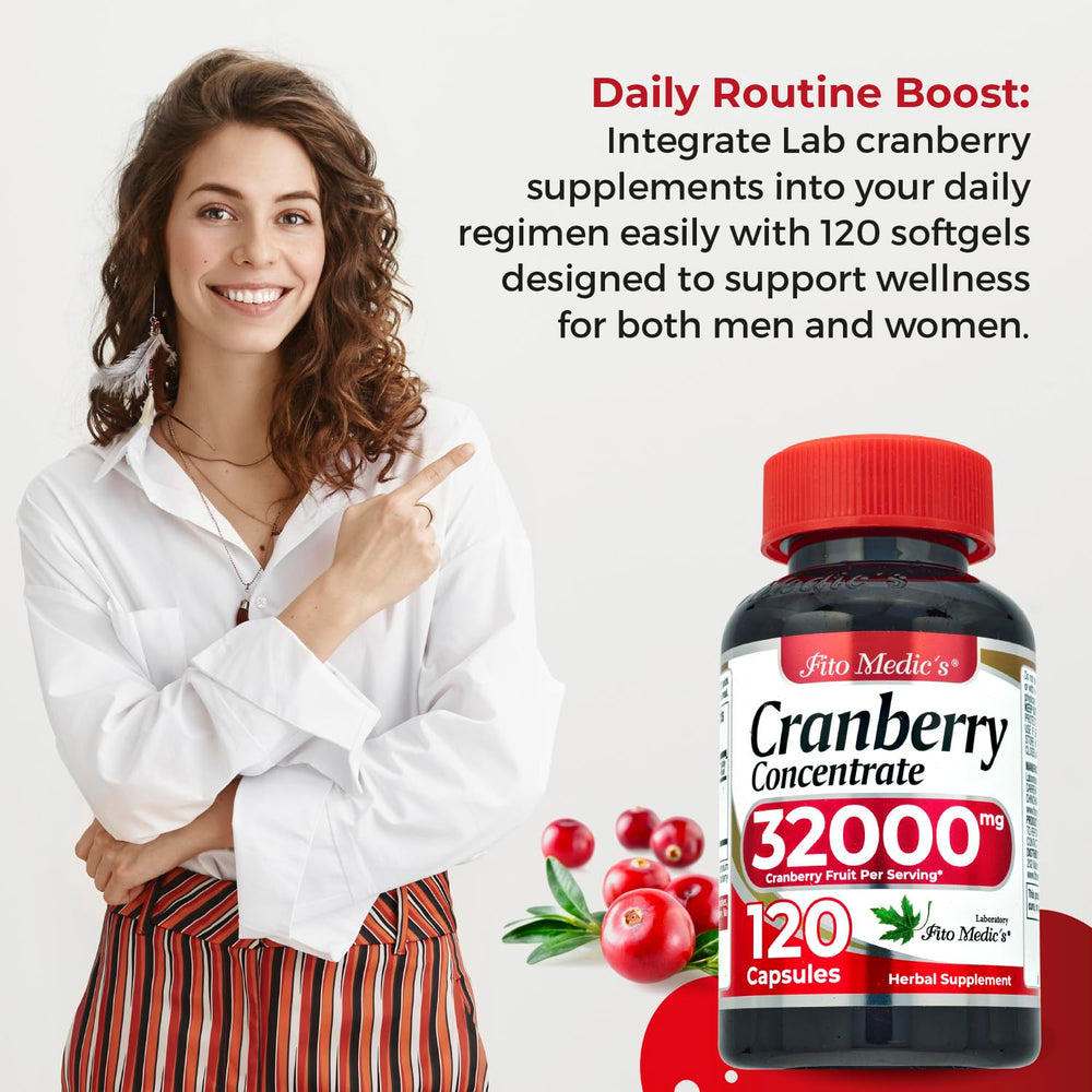 FITO MEDIC'S Cranberry Powder Concentrate visual highlights power of whole fruit.