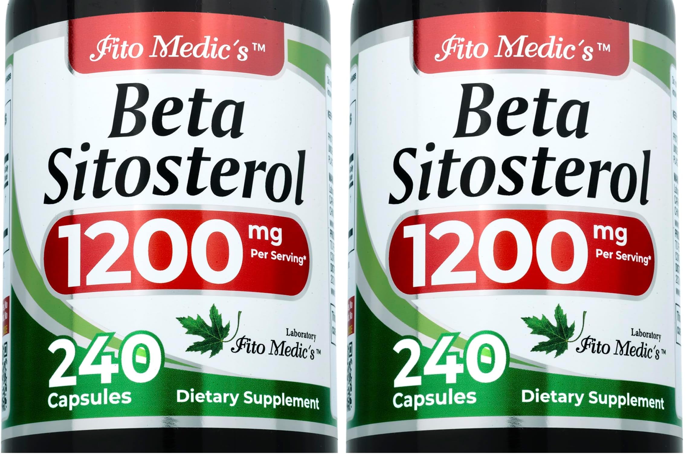 FITOMEDIC'S Lab beta sitosterol bottle front shows premium packaging for daily use