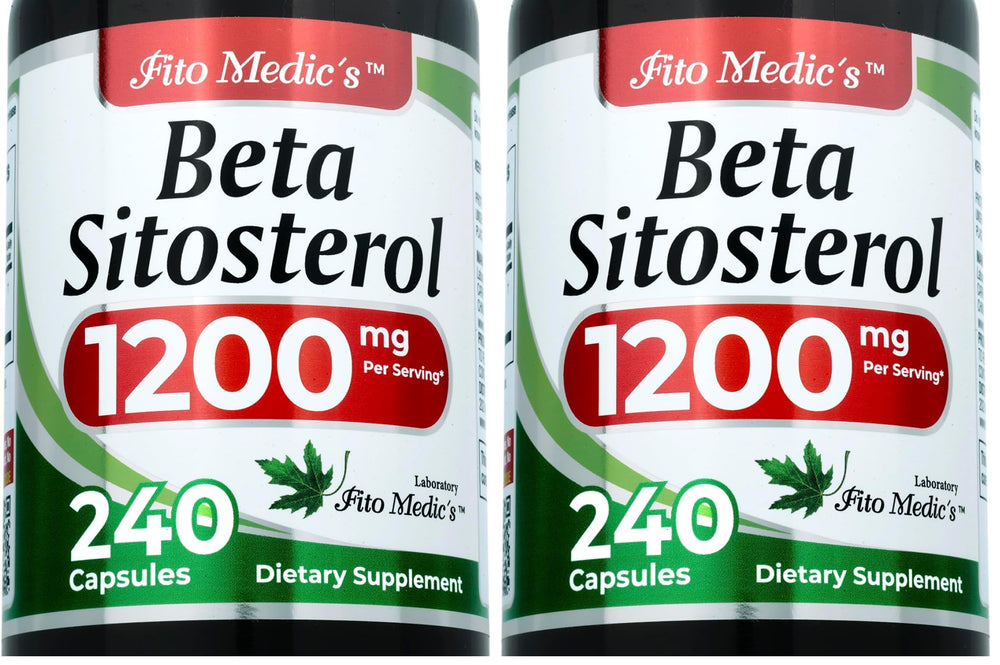 FITOMEDIC'S Lab beta sitosterol bottle front shows premium packaging for daily use