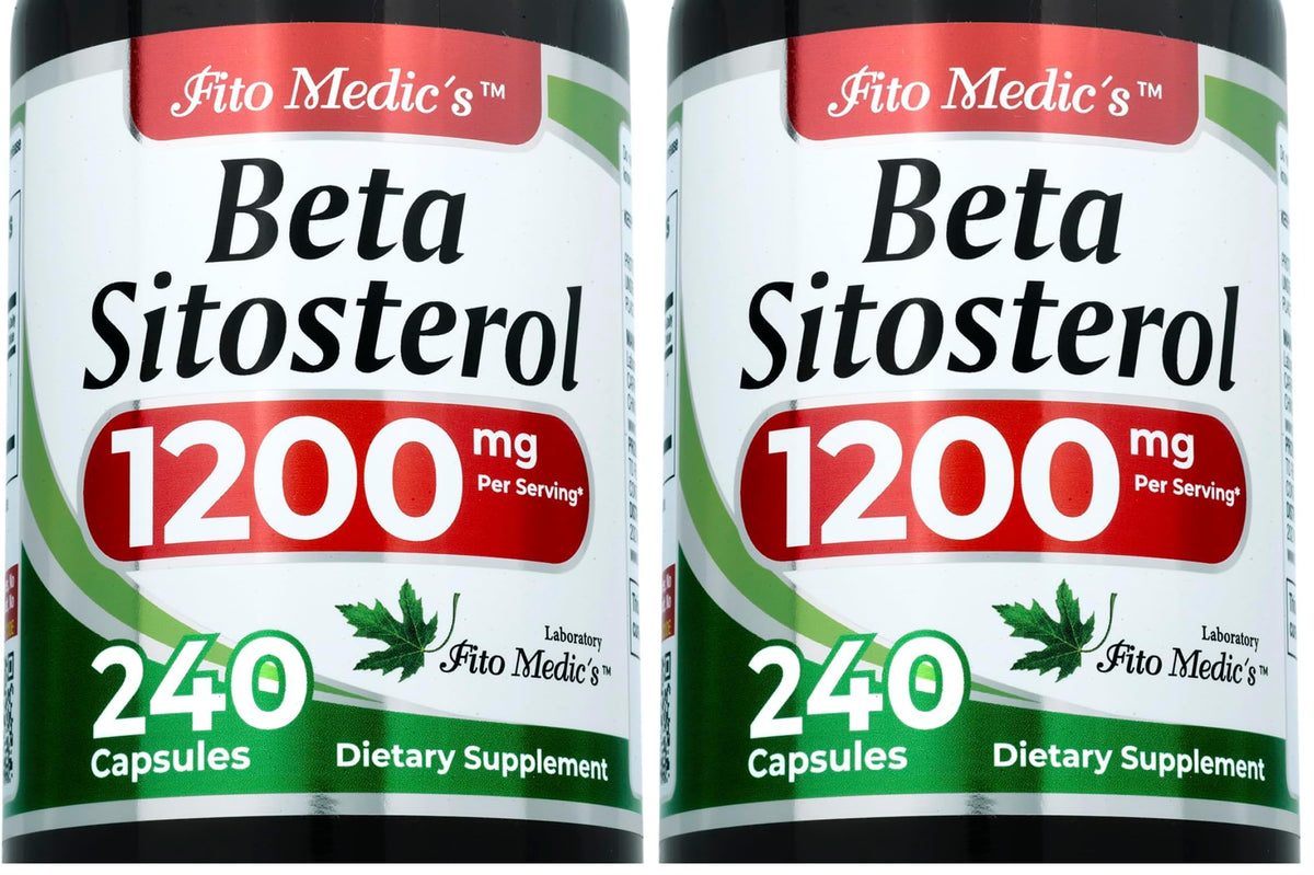 FITOMEDIC'S Lab beta sitosterol bottle front shows premium packaging for daily use