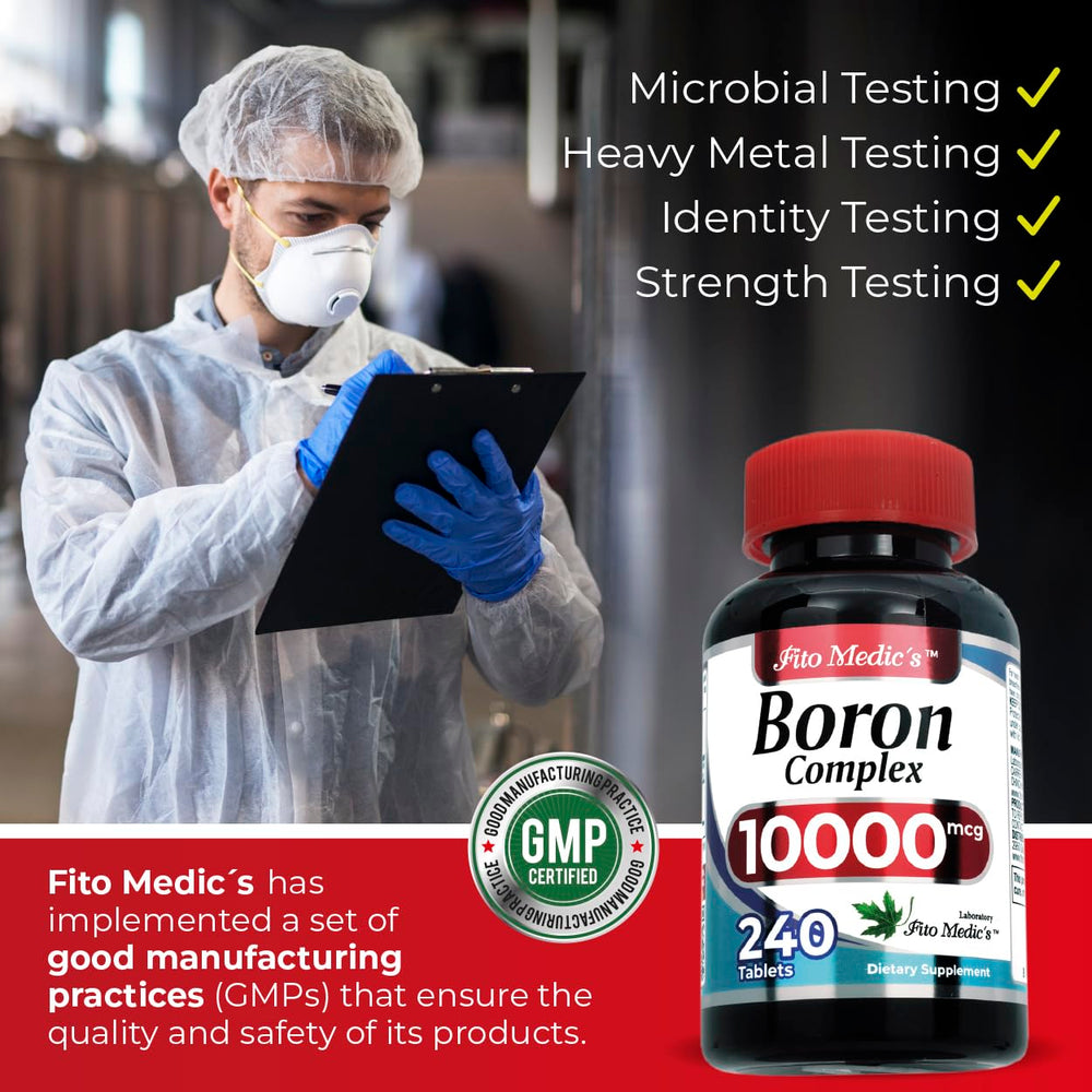 FITO MEDIC'S Boron 10 mg packaging on shelf for easy shopping