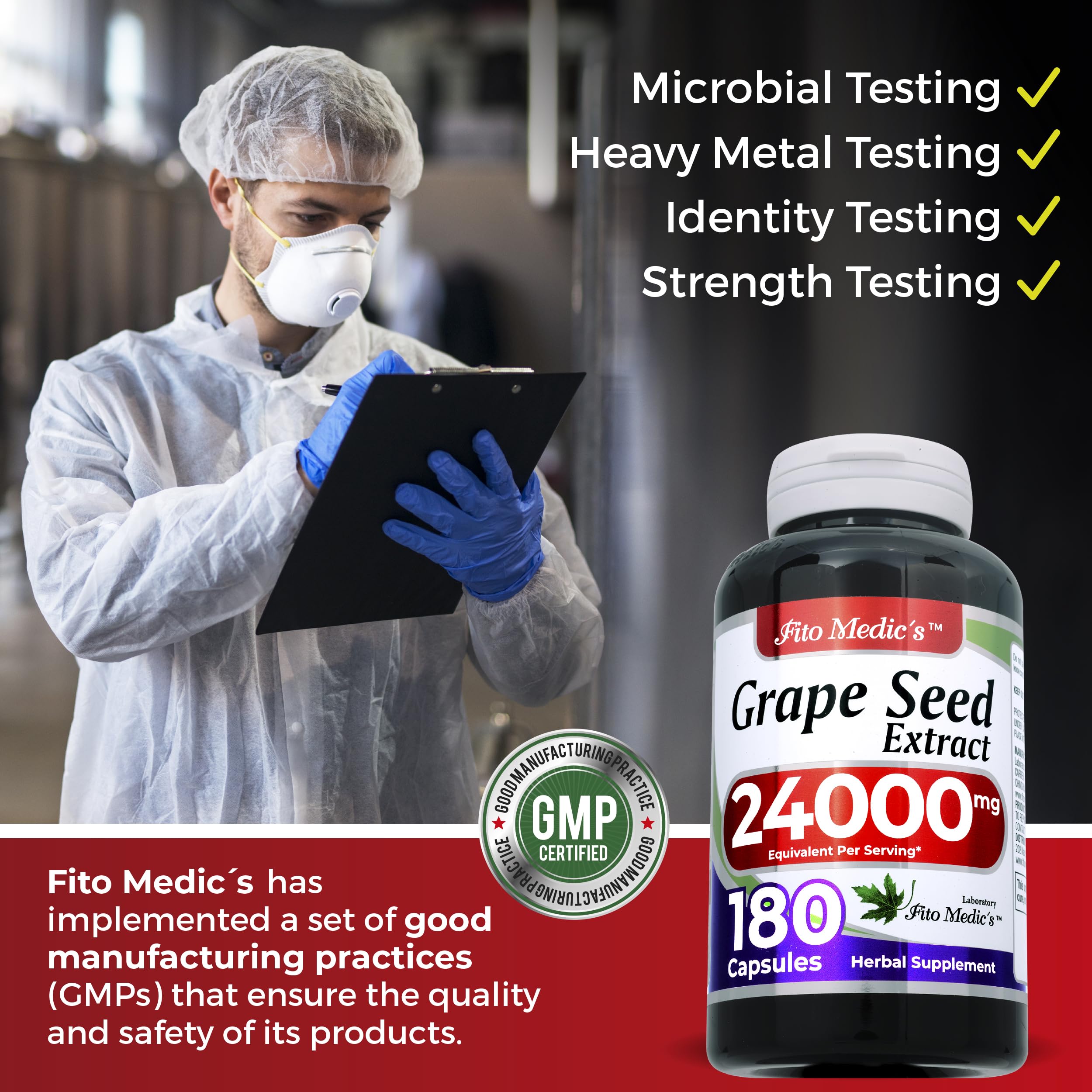 FITO MEDIC'S 180-count bottle enables convenient ongoing supplementation