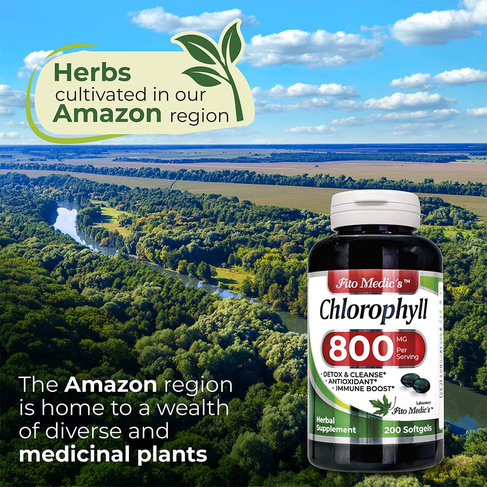 FITO MEDIC'S Pack of chlorophyll softgels inside view for steady greens intake