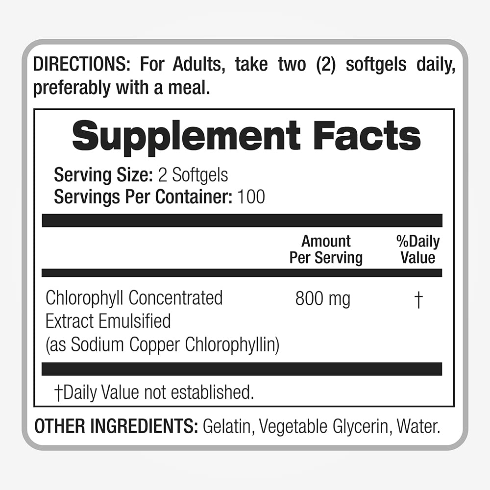 FITO MEDIC'S Chlorophyll pack side view emphasizing two-pack value