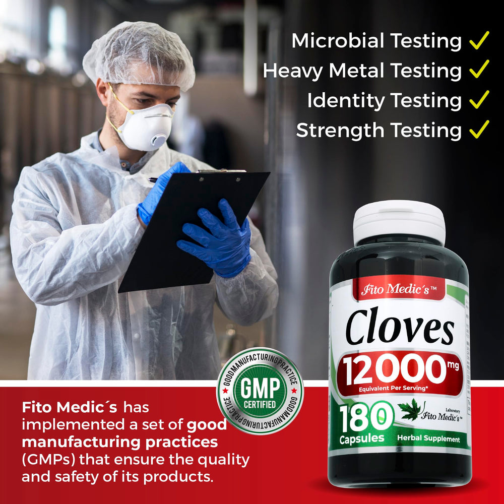 FITO MEDIC'S Lab bottle with 180 capsules offers consistent daily convenience