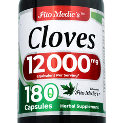 FITO MEDIC'S Lab clove extract capsules bottle highlighting natural supplement for daily use