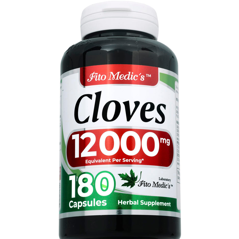 FITO MEDIC'S Lab clove extract close-up shows veggie capsules for easy intake