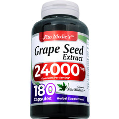 FITO MEDIC'S Grape Seed Extract capsules—easy to swallow for daily use