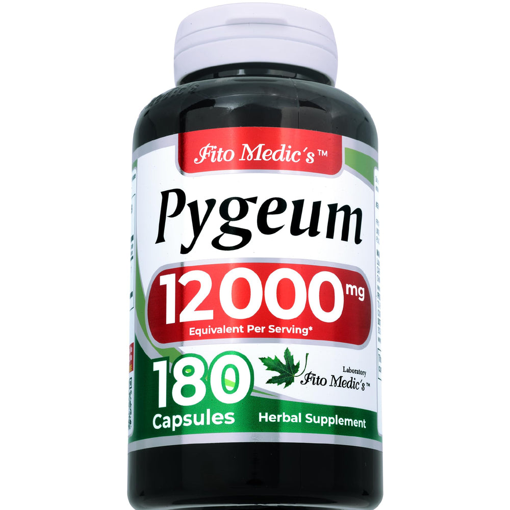 FITO MEDIC'S Pygeum capsules neatly arranged for daily use.