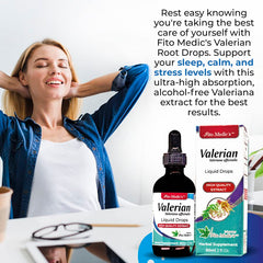 Fito Medic's Lab Valerian Root Drops dropper dispense enables convenient dosing.