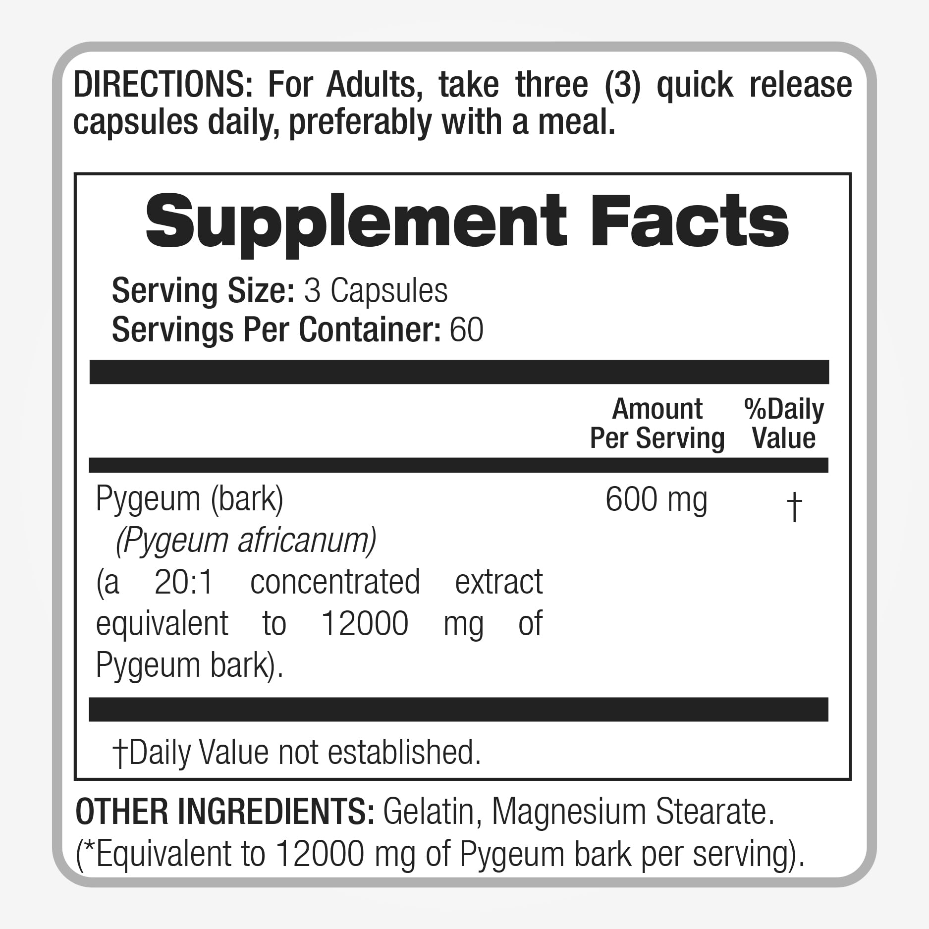FITO MEDIC'S Pygeum capsule close-up highlights extract potency.